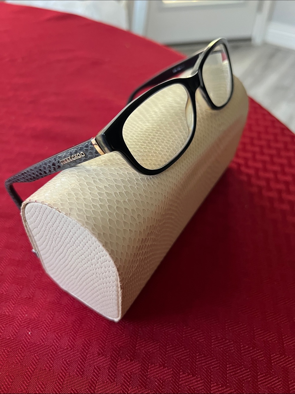 Jimmy Choo Eyeglass Black/Gray Frames..  Case not included